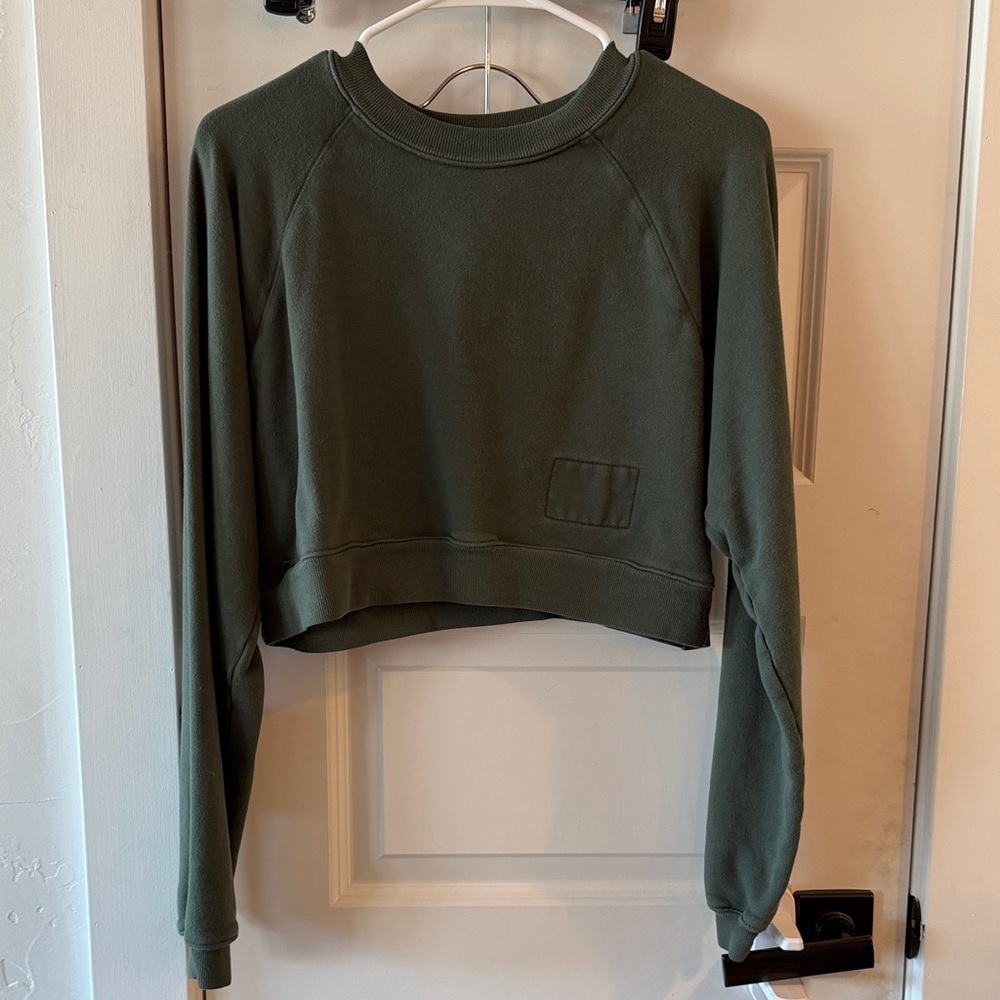 Vintage Daily Drills French Terry Crop Crew
